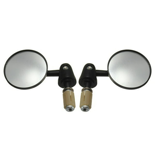 1 Sets 78'' 22mm Diamètre Extérieur Guidon Rotatif en Aluminium Pliable Forme Ronde Moto Bar Extrémité Rétroviseur Convexe Côté Rétroviseur Modifié Accessoires pour les Voitures de Rue Scooters Universels