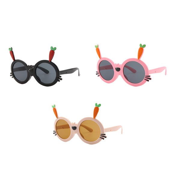 GJX 3Pcs Toddler Sunglasses Age 2-4,Protects Eyes From the Sun Toddler Sunglasses,Grabs Attention Instantly Toddler Sunglasses Age 1-2,Multicolor