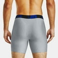 thumbnail image 3 of Under Armour Men's Boxer Brief 2 Pack UA Tech 6" Boxerjock Underwear 1363619, Blue, 2XL, 3 of 4