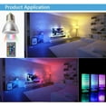 thumbnail image 4 of Labymos E27 Projecteur RGB 3W Changeant de Couleur avec Télécommande IR Éclairage d'Ambiance LED Coloré, Dimmable 85-265V, 4 of 8