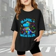 thumbnail image 2 of shoper Autism Awareness Shirt for Kids Autism Support Tee Causal Short Sleeve Tops Back To School Shirt Boys and Girls Black 130, 2 of 8