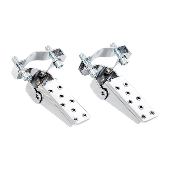 2 Pieces Motorcycle Foot Pegs Rear Seat Pedal Folding Metal Design for Most Motorcycles Passengers