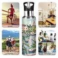 thumbnail image 7 of Yayeee 20oz Insulated Water Bottle Double Wall Stainless Steel with Flip Straw Lid, Window Plants, 7 of 7