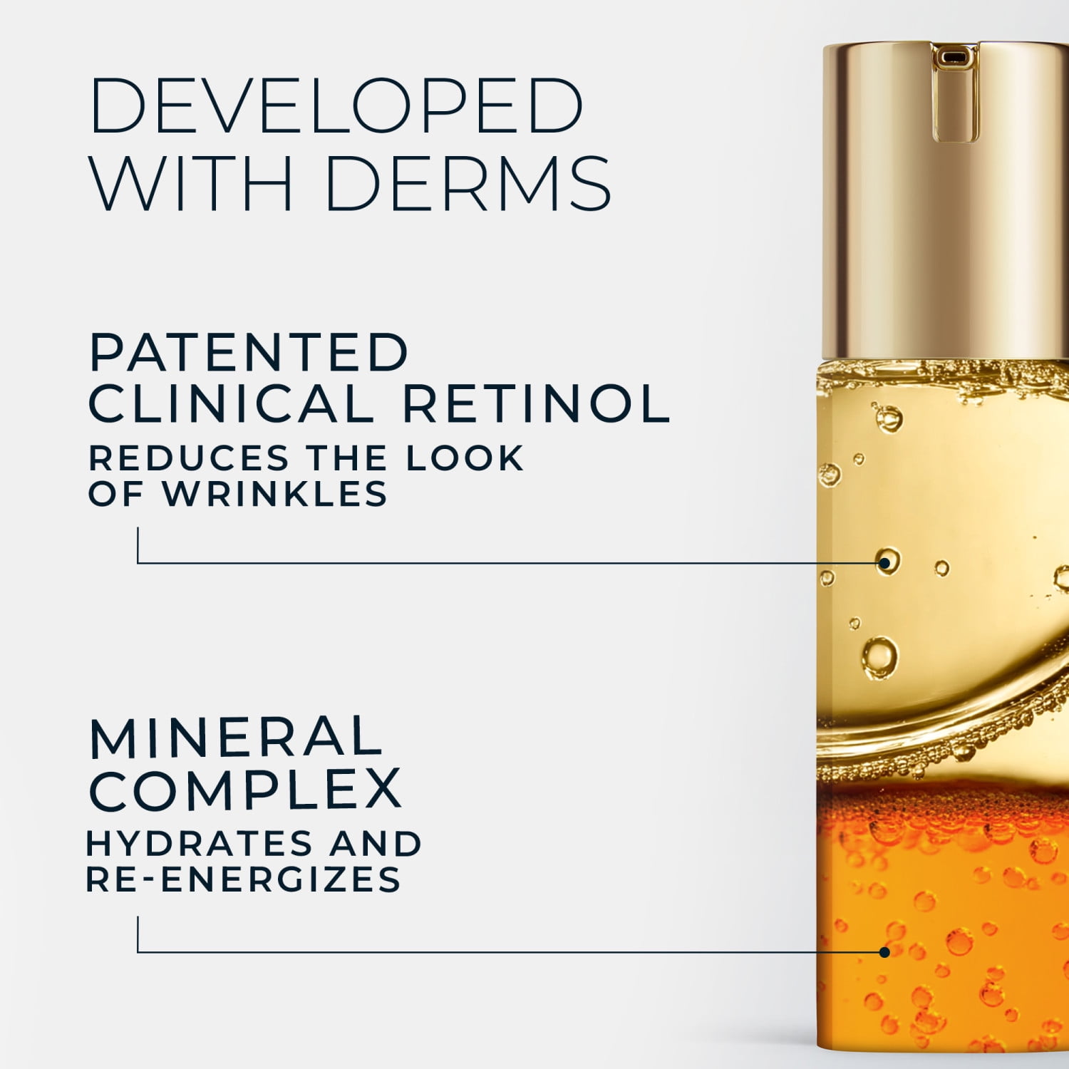 RoC Retinol Correxion Deep Wrinkle Serum with Patented Clinical Retinol, Anti-Aging Face & Neck Serum Paraben-Free, 1 fl oz