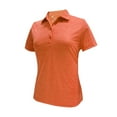 thumbnail image 1 of Monterey Club Women's Melange Jersey Performance Sport Golf Polo Shirt #2421, 1 of 2