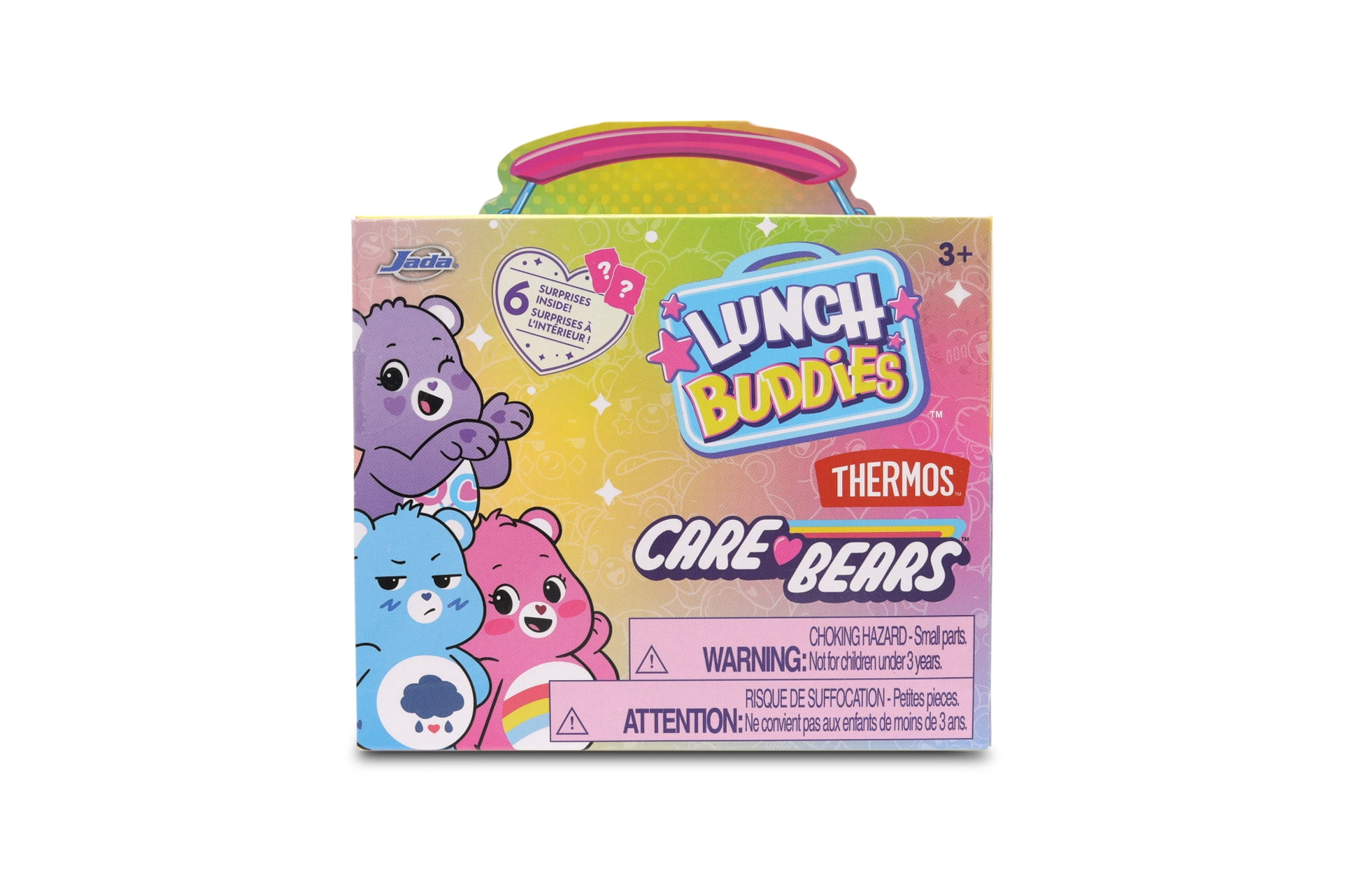 Jada Lunch Buddies – Collectible Mini Tin with Thermos, Figure & Food Accessories – 2-Inch Care Bears Toy – Care Bears & Friends – for Kids Ages 5+ (One Piece, Styles May Vary)