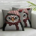 thumbnail image 3 of JEUXUS  Decorative Throw Pillow Covers Accent Pillowcases Winter Penguins Christmas Decorations for Xmas Indoor Couch Bed Living Room Home Holiday Decor, 3 of 5