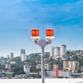thumbnail image 4 of MasteelfCA 1pc Solar Warning Light Solar Light Signal Light Strobe Barricade Lamp (Flange Base Type, Red), 4 of 7