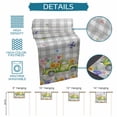 thumbnail image 6 of Easter Truck Table Runner 36 Inches, Spring Floral Eggs Butterflies Leaves Gray Plaid Bed Runner Dresser Scarves Tabletop for Indoor Outdoor Parties/Ceremony/Banquet, 13"x 36", 6 of 8