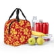 thumbnail image 5 of Easygdp Red Vintage Flowers Bolsa Térmica Premium - Tela Oxford Impermeable, Gran Capacidad, Bolsillo Frontal, Unisex para Trabajo, Escuela, Actividades al Aire Libre y Picnics, 5 of 8