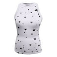 thumbnail image 4 of Ichuanyi Womens Shirts , Women Fashion O-Neck Sleeveless Print Vest Sport Tank Tops Causel Blouse, 4 of 5