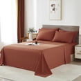 thumbnail image 5 of Davulos Twin Comforter Set Orange Bed in a Bag Twin Size 5 Pieces, Luxury Soft Bed Set for All Seasons, Bedding Set with Down Alternative Comforter, Sheets, Pillowcases & Shams, 5 of 7