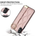 thumbnail image 3 of Allytechgroup 2024 New Trendy Back Case Cover for Apple iPhone XS Max, Premium PU Leather Luxury Design with Ring Holder Stand Bracket Bumper Shockproof Phone Case for Girls Women, Rosegold, 3 of 8