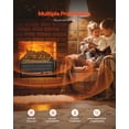 thumbnail image 5 of Modern 16" Electric Fireplace Log Set with Remote - Adjustable Flame Brightness, Timer Function, Energy Efficient Heater, 5 of 11