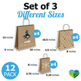 thumbnail image 2 of Fir Trees Kraft Gift Bags Mixed Size Set, 2 of 8