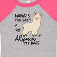thumbnail image 4 of Inktastic Nana's You Say Alpaca My Bags Boys or Girls Baby Bodysuit, 4 of 5