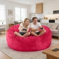 thumbnail image 3 of Oversized Memory Foam Bean Bag Chair, Large Gaming Sofa & Working Lounge Loveseat, Cozy Floor Couch with Washable Cover & Sleeper Bed for Living Room, Great Holiday Gift, 3 of 5