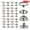 25set  silvery, variant on 25set 15mm Stainless Steel Snap Fastener Kit, Marine Grade Snap Fastener Stainless Steel Snap Buttons for  Sewing Leather Bags