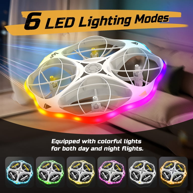 Wefone WF15 UFO RC Quadcopter with LED Lights, Ages 8+ photo 2