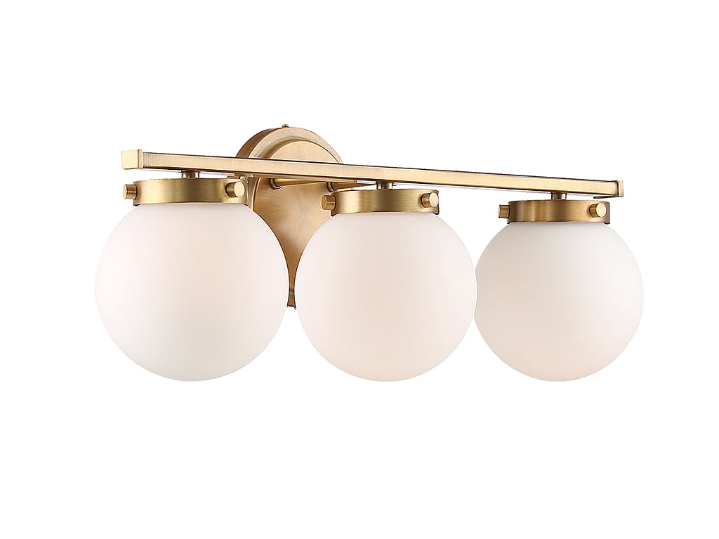 Trade Winds Antoinette 3-Light 24" Bathroom Vanity Light in Natural Brass