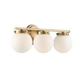 thumbnail image 4 of Trade Winds Antoinette 3-Light 24" Bathroom Vanity Light in Natural Brass, 4 of 5