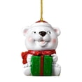 thumbnail image 1 of Xihbxyly Mini Colgante de Árbol de Navidad, Adornos de Papá Noel y Muñeco de Nieve para Coche, Adornos Acrílicos para Árbol, Mesa y Exhibición, Decoración Festiva, Perfecto para Navidad, Juego de 32, 1 of 2