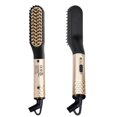 thumbnail image 1 of Quick Styling Electric Heated Hot Comb, Multifunctional Beard Straightening Brush Hair Straightening, Portable Heated Beard Brush with Anti-Scald Functions (Golden), 1 of 6
