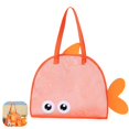thumbnail image 2 of Fish Shape Mesh Beach Bag, 18.31X15.75" Large Capacity Beach Bag, Breathable Mesh Beach Tote, Portable Mesh Pool Bag, Mesh Storage Bag, Sand Organizer Handbag for Beach Swimming Pool Outdoor Travel, 2 of 5