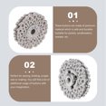 thumbnail image 2 of WHAMVOX 10 Pairs Alloy Buttons Silver Button Fasteners for Clothing for Artists, 2 of 8