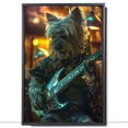 thumbnail image 2 of Glenofimaal Terrier Dog and Guitar Picture Poster Unframe, Glenofimaal Terrier Dog Canvas Frame Ready to Hang - Aesthetic Decor - Dog Wallpaper, 2 of 6