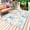 Red Teal, variant on Teal Red Coastal Outdoor Rug 6x9 Ft - Reversible Patio Rug Outdoor Camping Rugs, Jellyfish Nautical Beach Coral Starfish Indoor Outdoor Area Rugs, Non-Slip Outdoor Carpet Runner for Deck/Porch