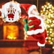 thumbnail image 1 of Climbing Ladder Santa Claus Christmas Figurine Ornament Gifts, 1 of 9