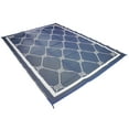 thumbnail image 2 of FulTyme RV 6064 Outdoor Patio Mat, Blue/White, 6' x 9', 2 of 2