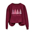 thumbnail image 2 of Women Christmas Funny Graphic Lightweight Blouse Xmas Pink,Womens Pink Christmas Sweatshirt Novelty Funny Santa Xmas Tree Graphic Pullover Tops Loose Casual Crewneck Shirts 2024, 2 of 4