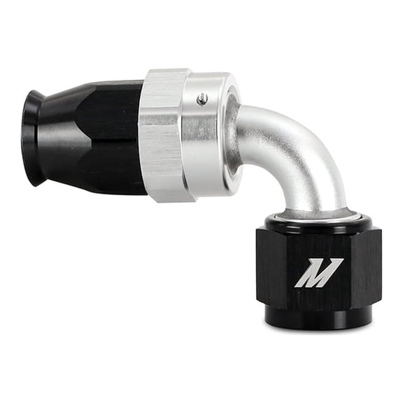 Mishimoto MMFT-SW-06P-90 Mishimoto -6AN Braided Line Fitting, PTFE, 90 Degree