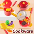 thumbnail image 3 of Cooking Toy 2 en 1 con placa de inducción y máquina para hacer gofres con luces, 3 of 5