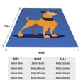 thumbnail image 6 of Cute Puppy Buddy Pattern Throw Blanket, Super Soft Anti-Pilling Flannel Bed Blankets, 50"x40", 6 of 8