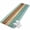 Turquoise Brown, variant on Runner Rug 15.7"x47.2", Farmhouse Burnt Orange Brown Non Slip Backing Floor Mats Area Rugs, Absorbent Muddy Dirt Trapping Carpet for Hallway Entryway Kitchen Bedside Vintage Wooden Striped