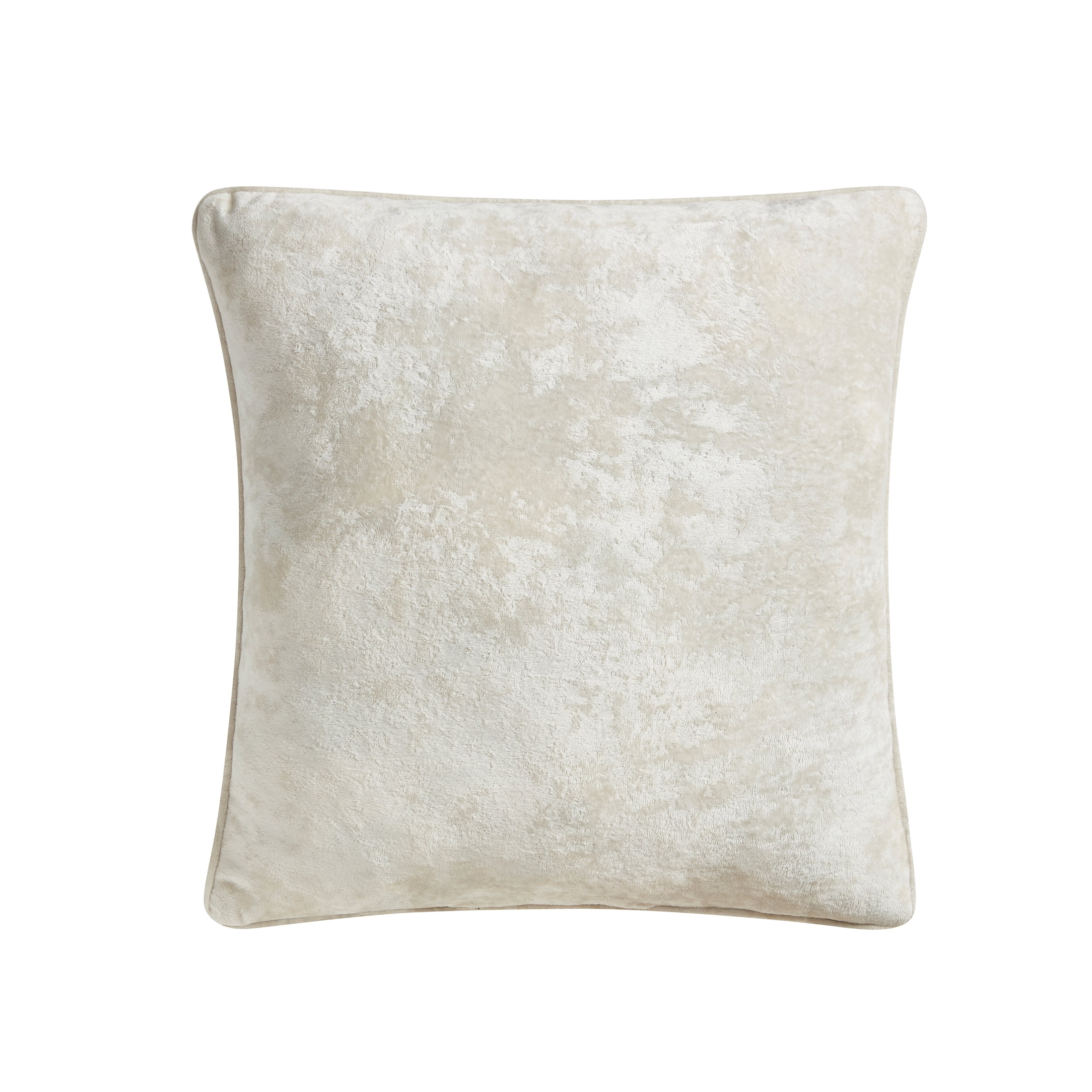 Way To Celebrate Decorative Pillow, Ivory Crushed Velvet, 20 in x 20 in