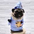 thumbnail image 3 of Bienvenido 1 pieza de ropa para perros y gatos, divertido disfraz de fiesta con sombrero y collar (L), 3 of 8