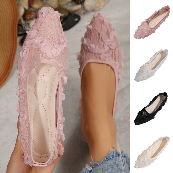 Taqqpue Women Flat Shoes Under 10 Women's Fashionable Casual Versatile Plus Size Loafers Solid Color Closed Toe Flat Soft Sole for Women