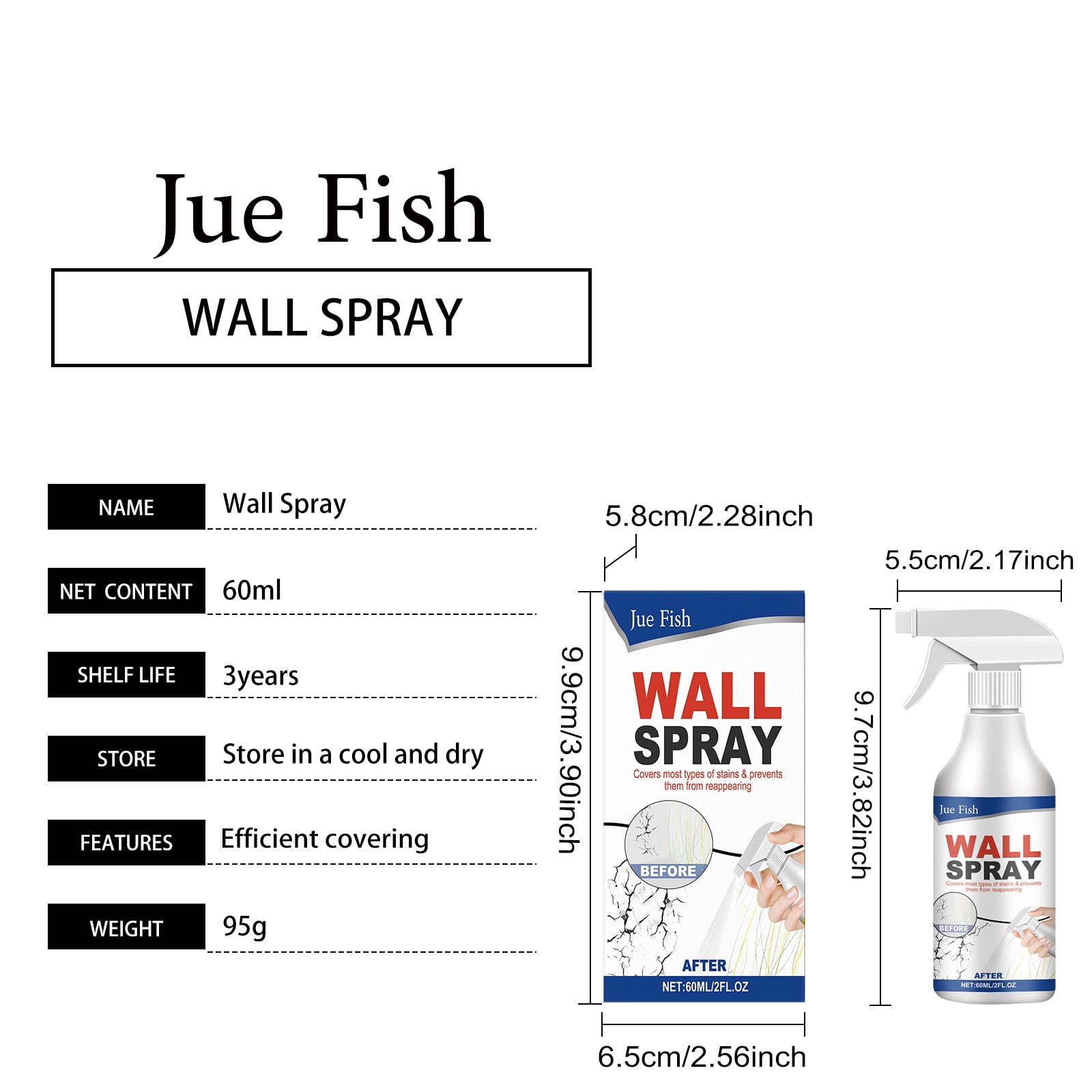 2pcs Wall Repair Paint White Spray Paint, Versatile Wall Repair Paint Wall Spray Paint, Water-Based Paint White Peel, White Ceiling Paint, Covers Up Stain Sealing Ceiling Paint, Stain Remover