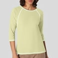 thumbnail image 2 of JIRNDf Chemises pour Femmes Hauts d'Été Tendance Manches Longues Col Rond Drôle Squelette Imprimé Coupe Ajustée T-Shirt Tunique T-Shirt pour Femmes Blouse Décontractée Vert TTG, 2 of 5