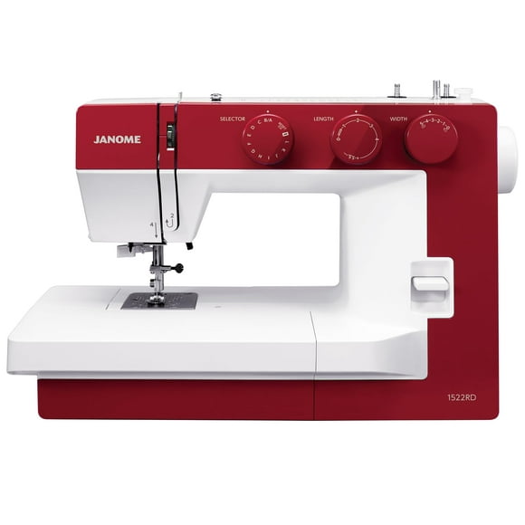 Máquina de coser Janome 1522RD - Base de costura ancha 17x11x7,5 pulgadas