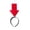 Red, variant on Arrow Headband Funny Arrow Boppers with Arrowhead Elastic Hair Hoop Creative Hair Band Decorative Headdress Women Girls Hair Accessories Red