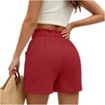thumbnail image 6 of ByworldtasicNo Boundaries Summer Casual Shorts with Pockets High Waisted Wide Leg Drawstring Beach Vacation Trendy Shorts, 6 of 6