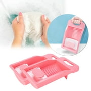 MIARHB Plastic Laundry Washboard Non-slip Underwear Sock Mini Washboard 2PC