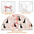 thumbnail image 4 of Yiaed White And Black Rabbit Print Christmas Tree Skirt , Tree SkirtsTree Mat for Christmas Winter Holiday Indoor Decorations-30", 4 of 7