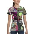 thumbnail image 4 of Invader Zim Youth Unisex T-Shirt Crewneck Short Sleeve Double-Sided Print Tee Shirts Top For Boys Girls Kid Teen Large, 4 of 6