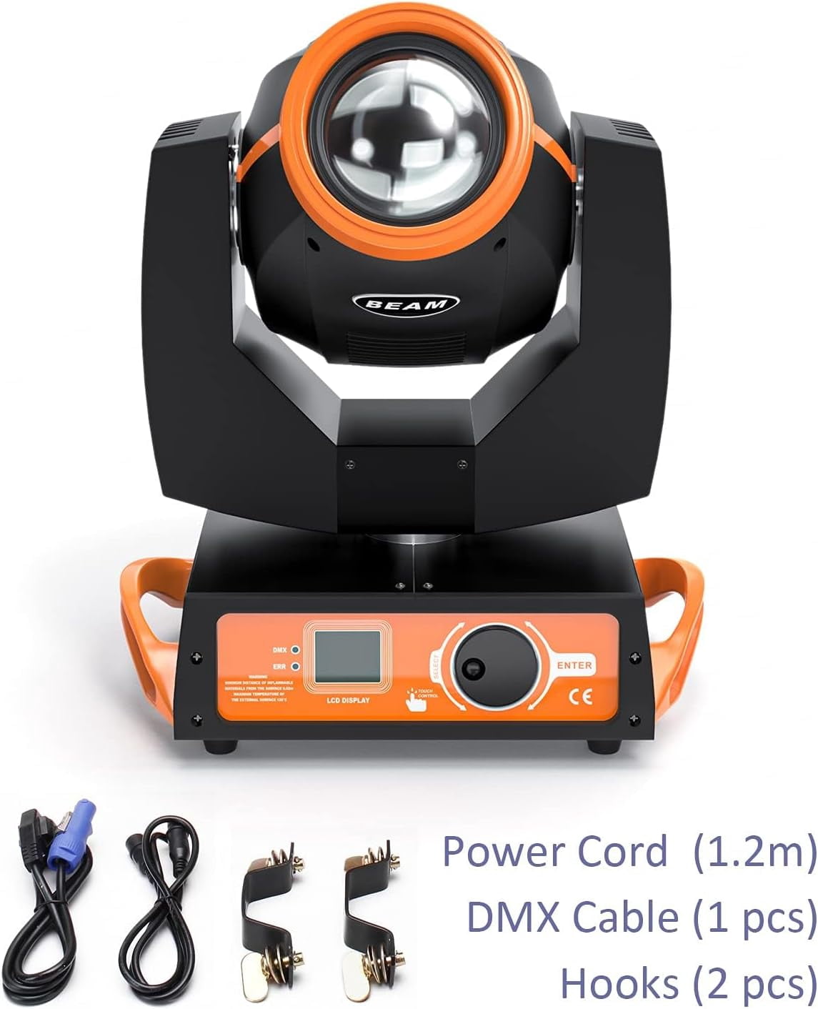 1 Pack 230W 7R Beam Sharpy Moving Head Light,17 Gobos 14 Colors RGBW Beam Lights with 16CH DMX512 Sound Control for Stage